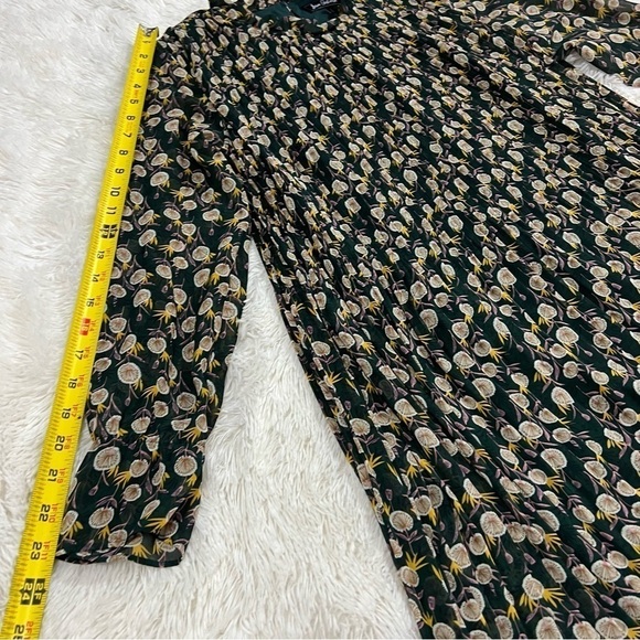 Sam Edelman High Neck Pleated Peasant Dress Size 2 - Picture 8 of 15